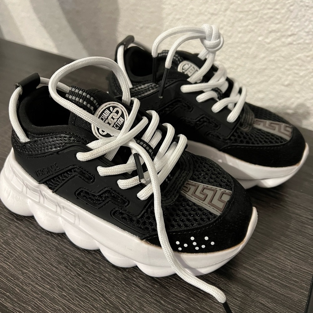 Versace chain reactions toddler size 24 ( US 8) brand new .